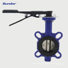 Bundor wafer pattern butterfly valve small size handle type butterfly valve